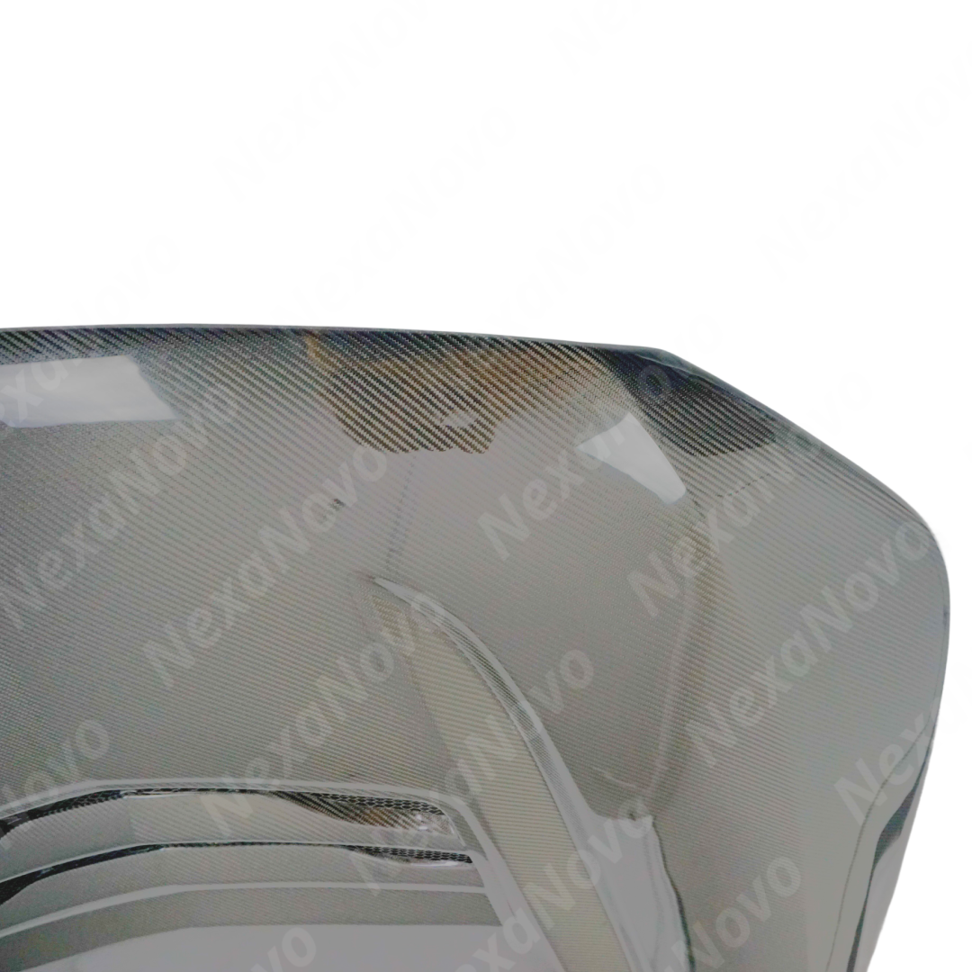 Full front view of a 2021 Cadillac CT4 with new NexaNovo hood cover