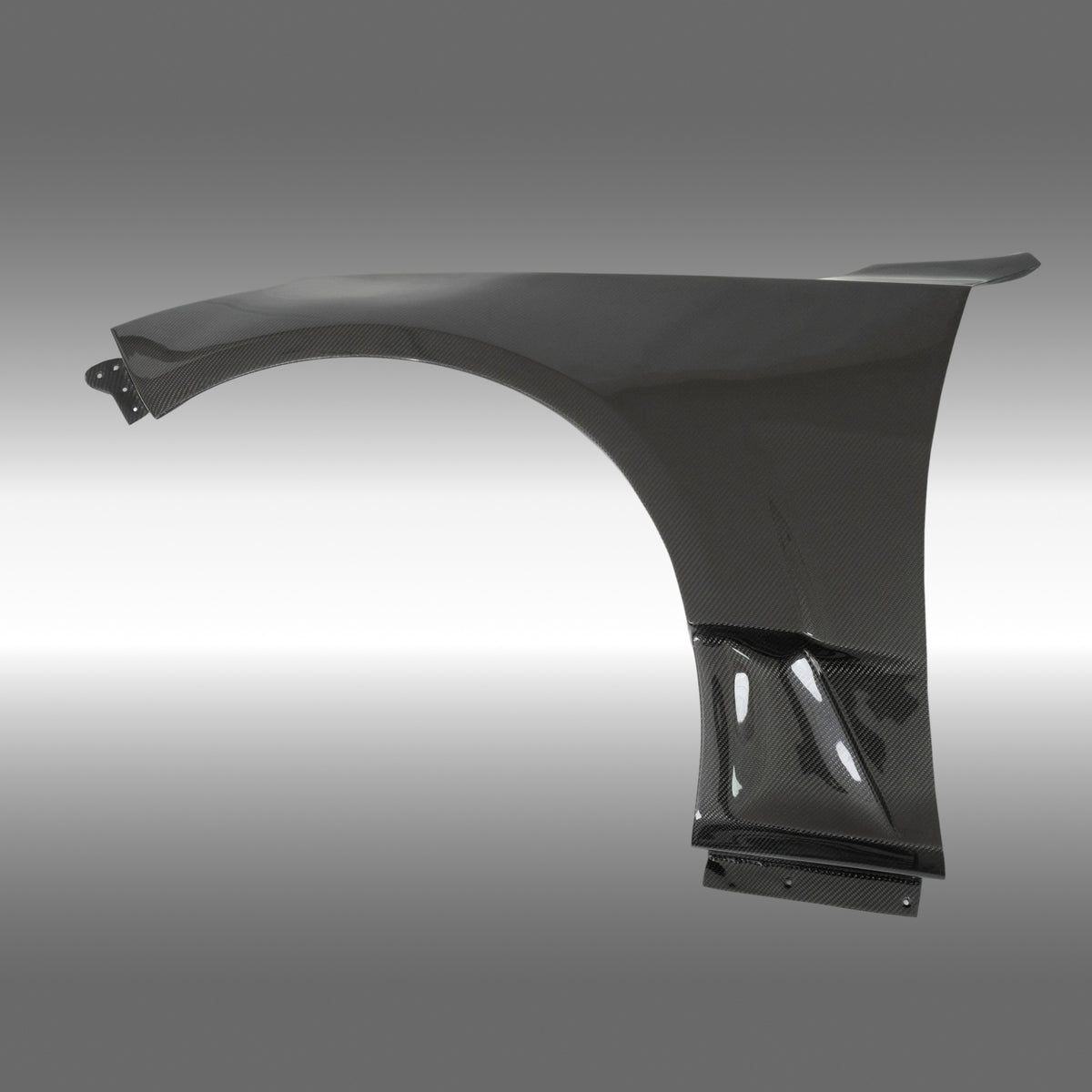 NexaNovo real carbon fiber front body fender vents installed on a 2022 Cadillac CT5 Blackwing