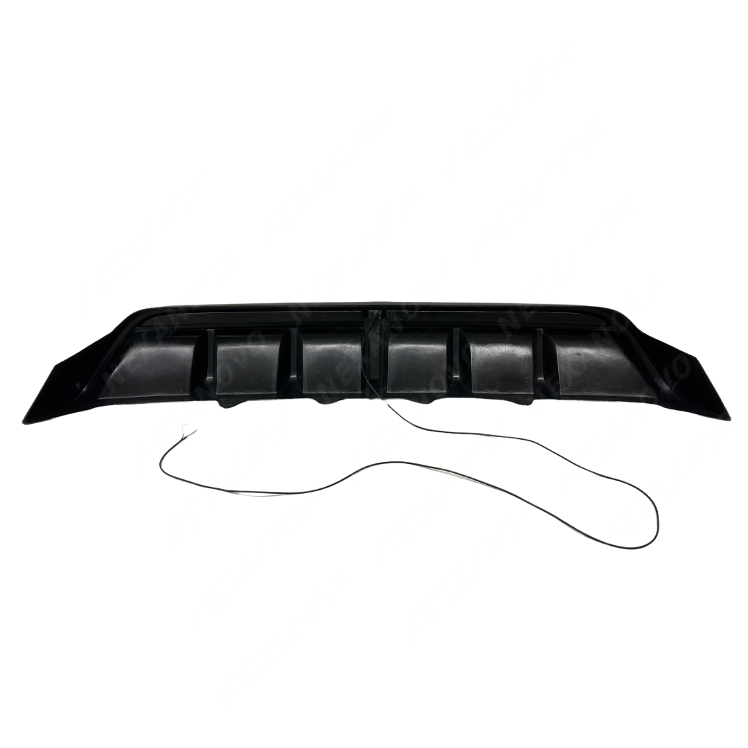 Sleek Gloss Black Rear Diffuser and LED Brake Light for 2021 Toyota Camry by NexaNovo