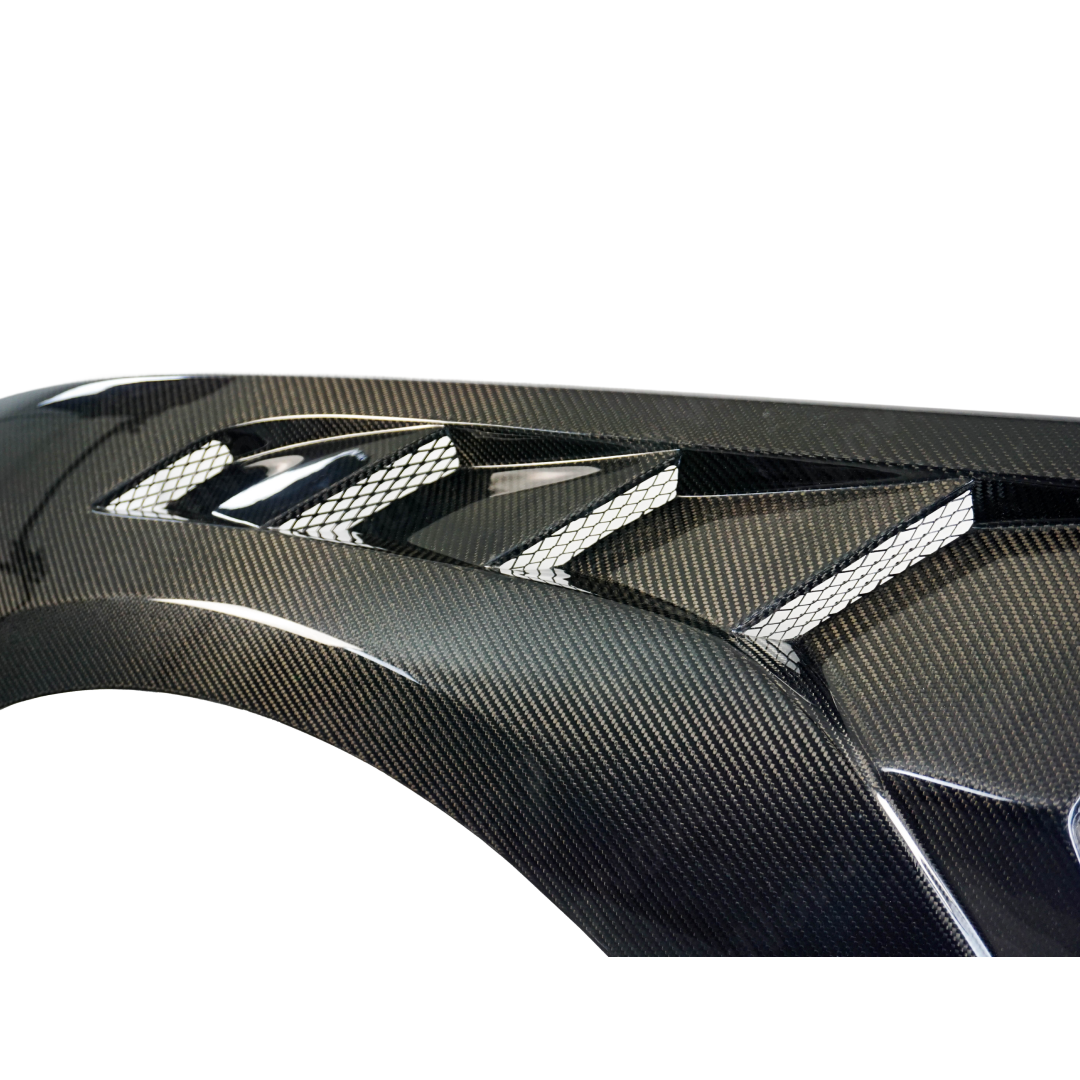 NexaNovo carbon fiber front and rear wide body fenders for 2024 Ford Mustang EcoBoost Premium Coupe