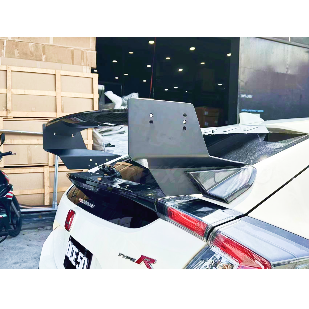 NexaNovo Real Carbon Fiber Rear Trunk Lip Wing for 2020 Honda Civic FK8