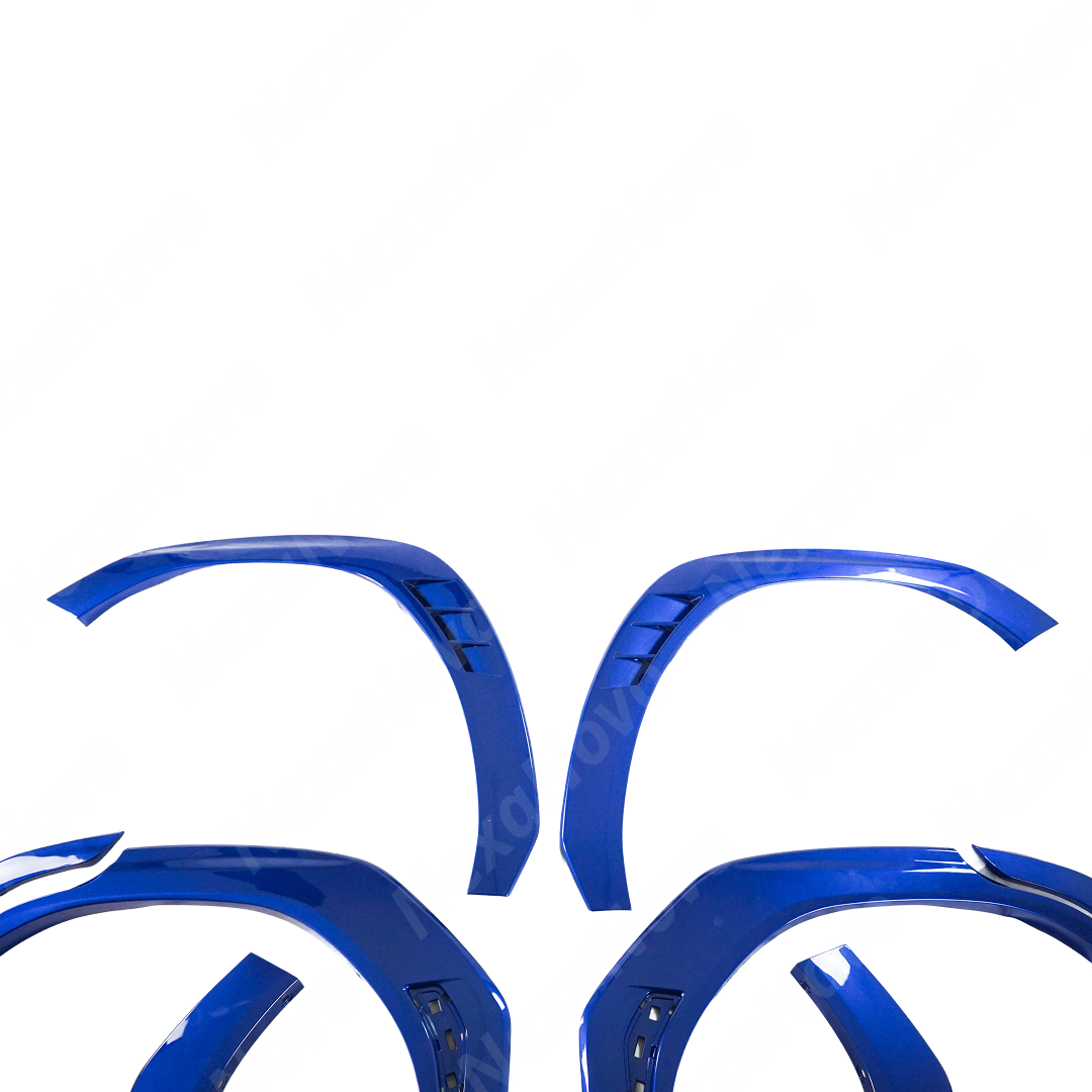 2021-2025 WRX Nexanovo fender flares in K7X WR Blue Pearl paint