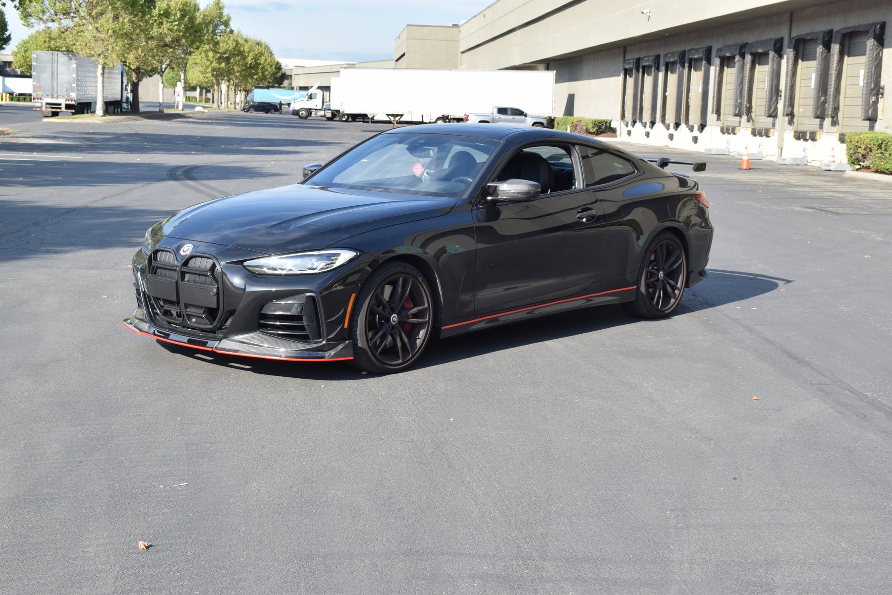 Real Carbon Fiber Racing CSL Style Front Lip Side Skirt For BMW G22/23 430i M440i (2021-2025) NexaNovo