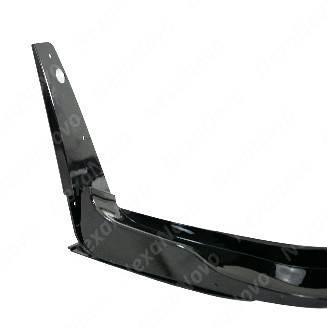 NexaNovo H style front splitter on a white Dodge Charger SRT