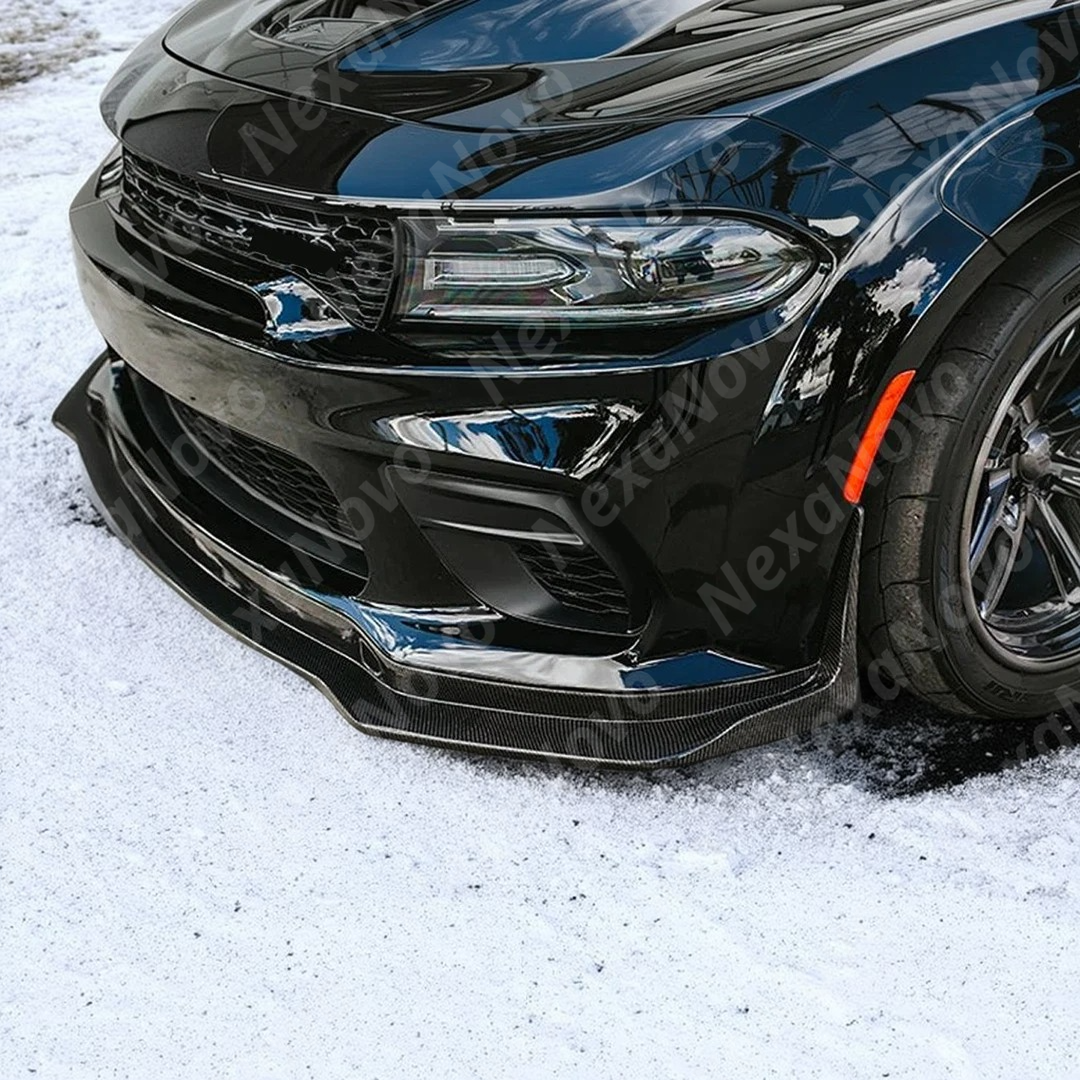 Underside view of NexaNovo H style front splitter showing mounting points