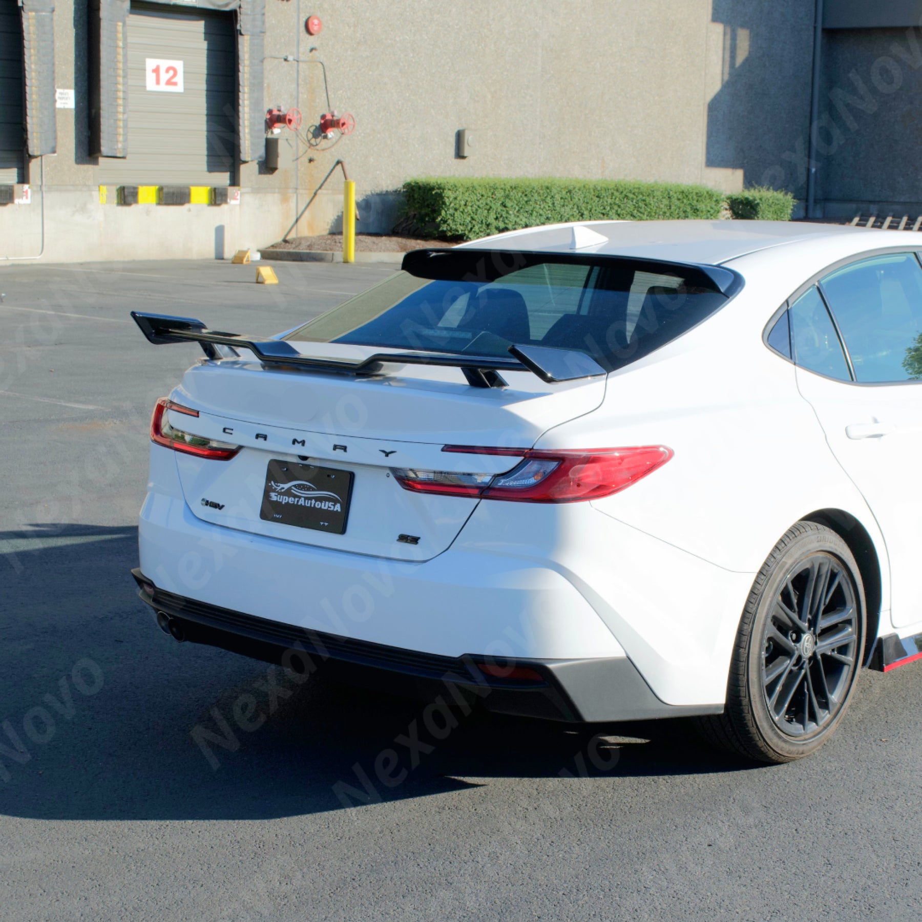 NexaNovo Aerodynamic Gloss Black Rear Trunk Spoiler for Camry 2025-2027.