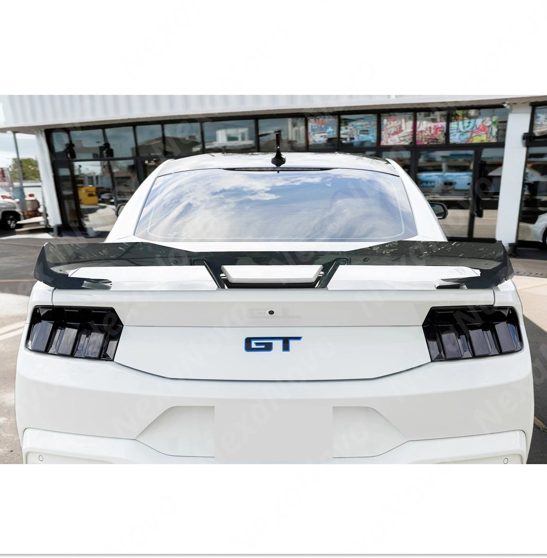 NexaNovo Carbon Fiber Rear Spoiler for EcoBoost Premium Coupe 2-Door Mustang.