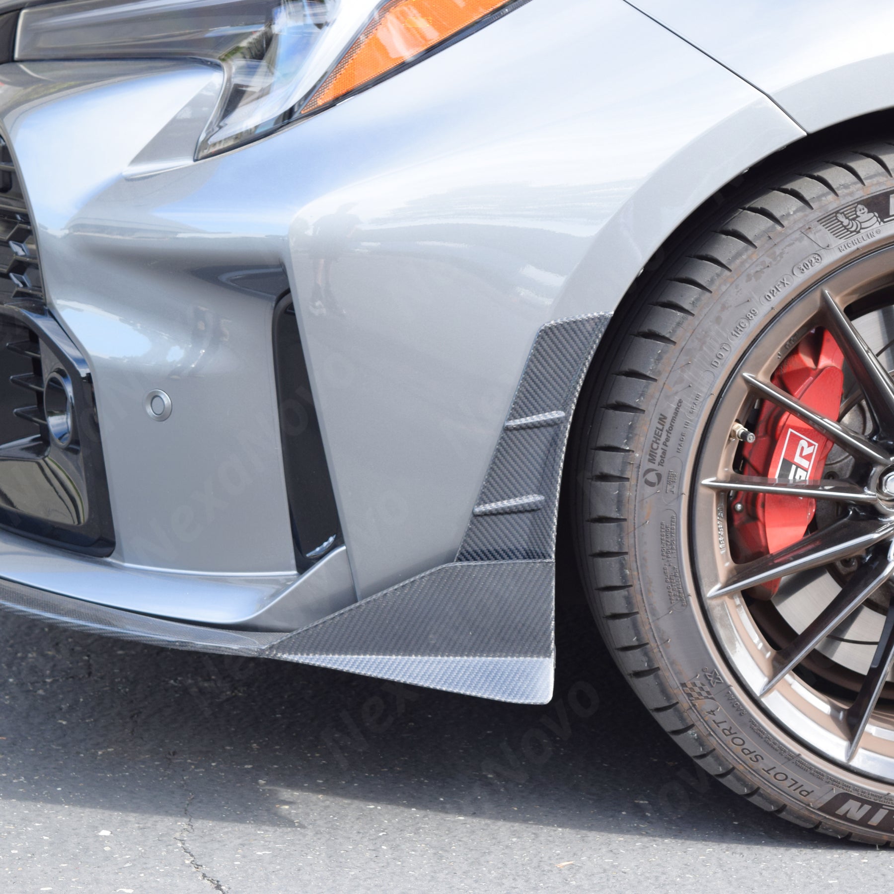 Real Carbon Fiber Front Corner Splitter for Toyota GR Corolla (2022-2026) NevaNovo