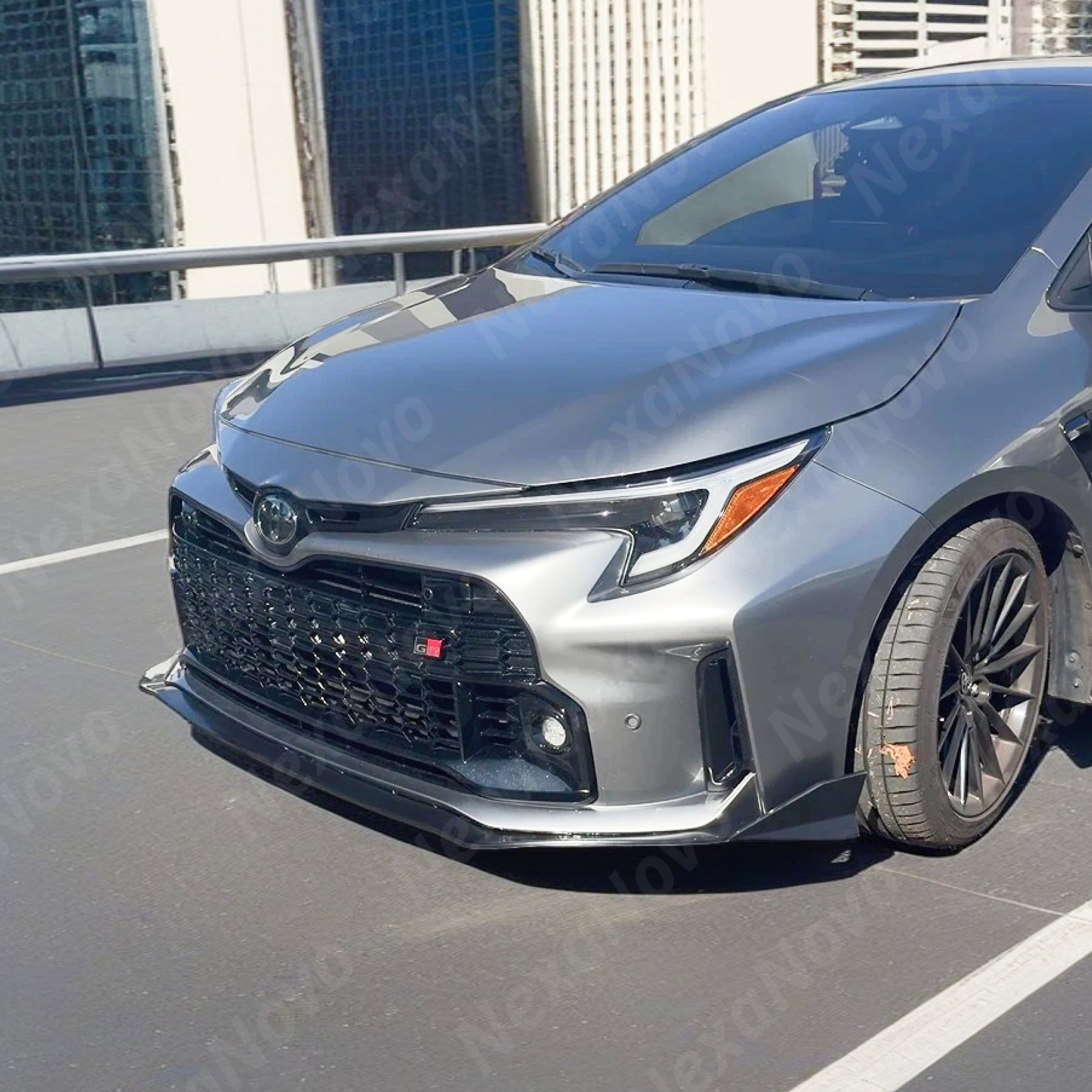 Front Bumper Splitter Spoiler Lip 1pc PU Black for Toyota GR Corolla (2022-2026) NevaNovo