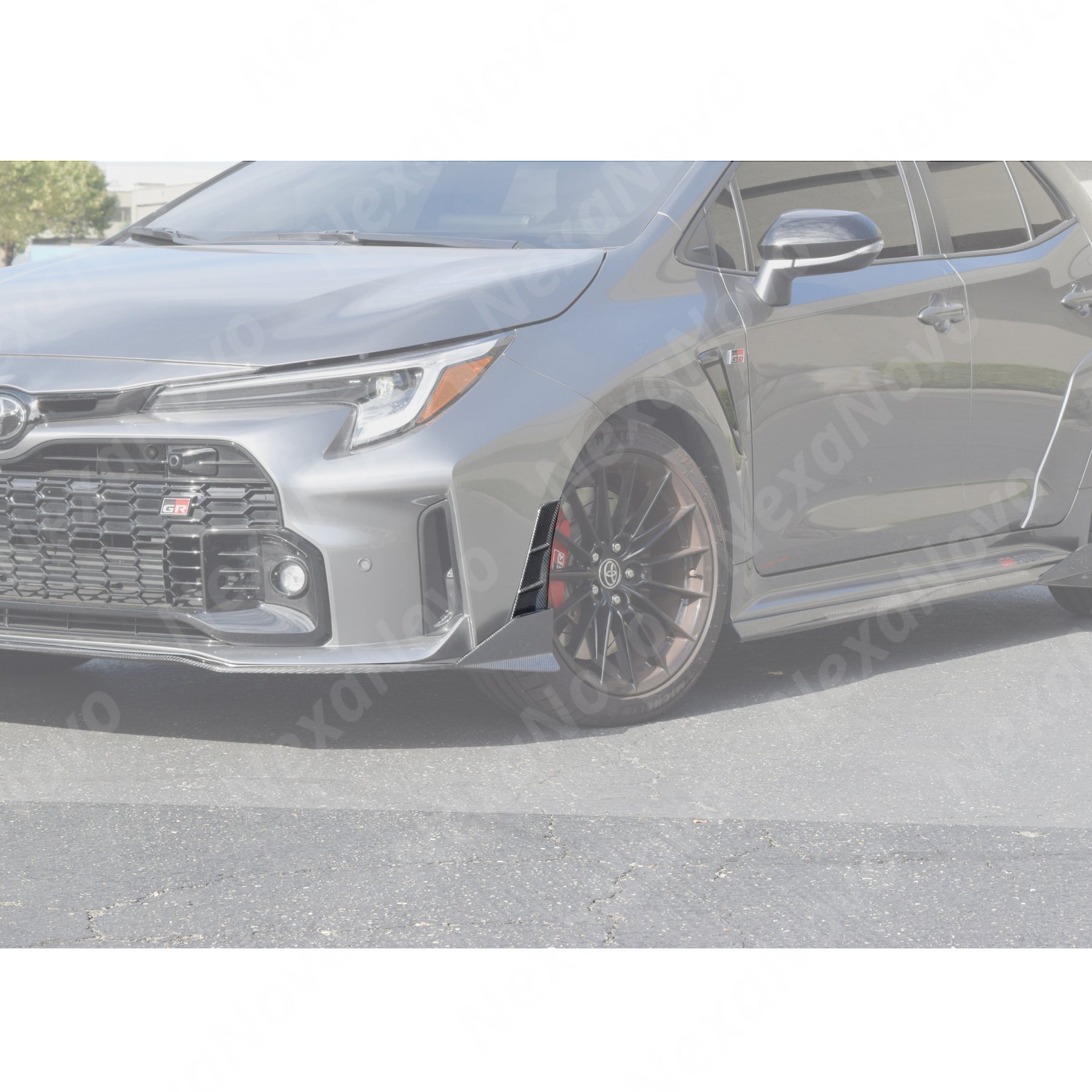 Real Carbon Fiber Front Corner Splitter for Toyota GR Corolla (2022-2026) NevaNovo