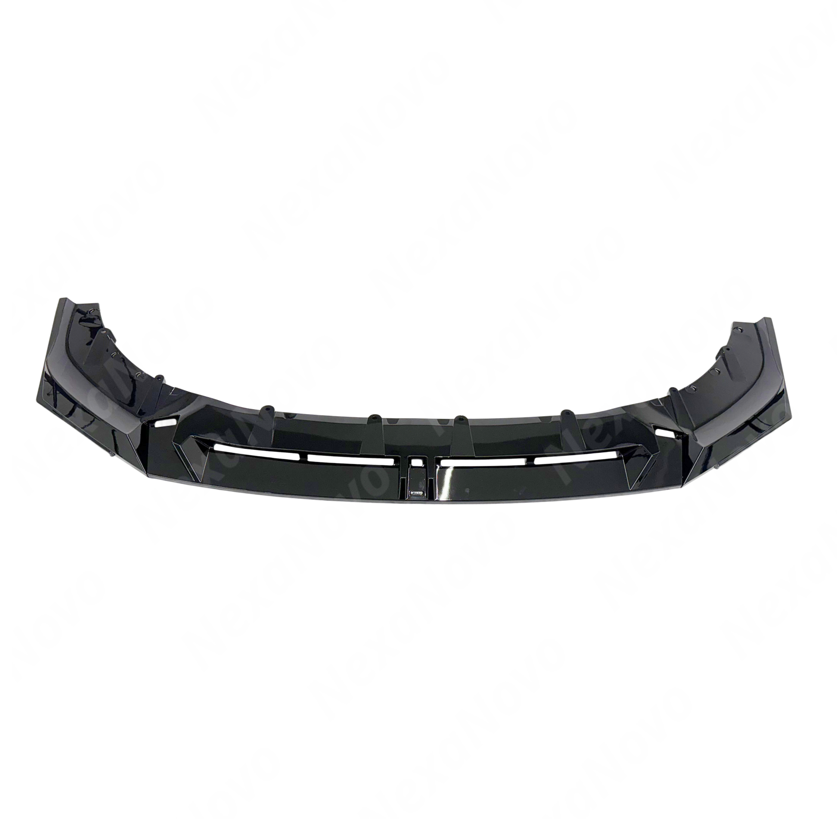 NexaNovo front spoiler lip in V style for BMW 540i xDrive 2024-2025 M-Pack trims.
