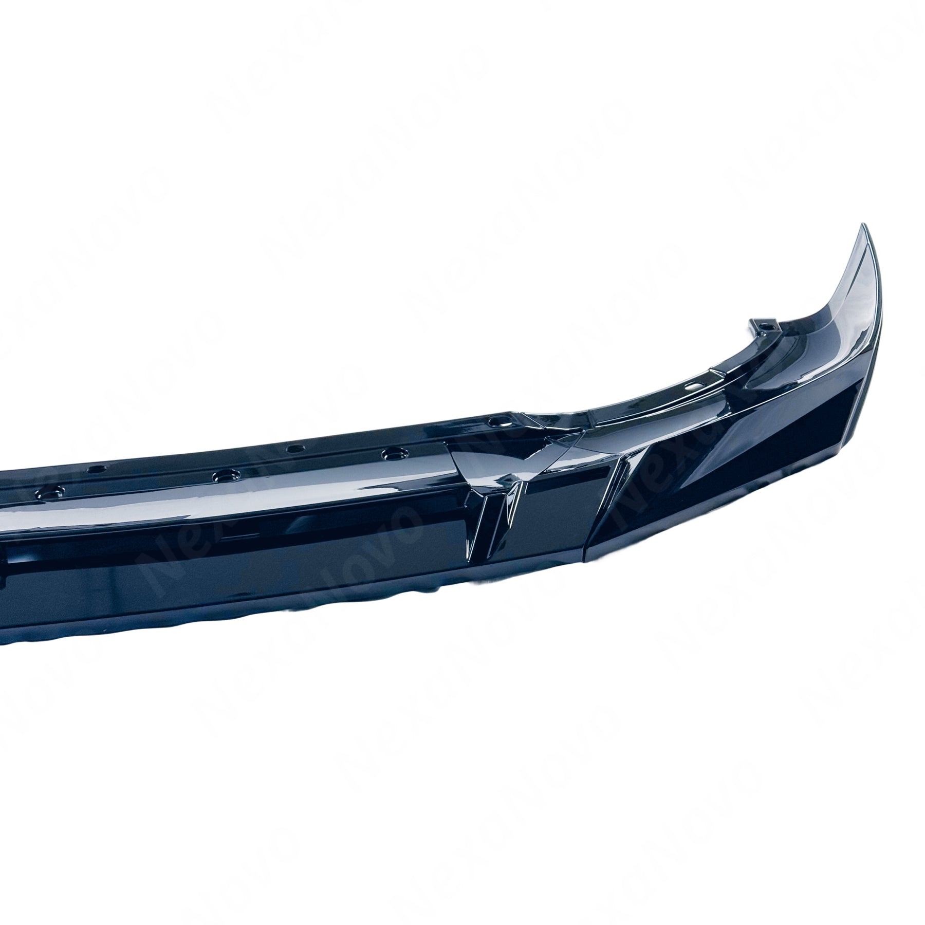 NexaNovo front spoiler lower bumper lip for BMW X3 M Competition 2022-2024 in gloss black.