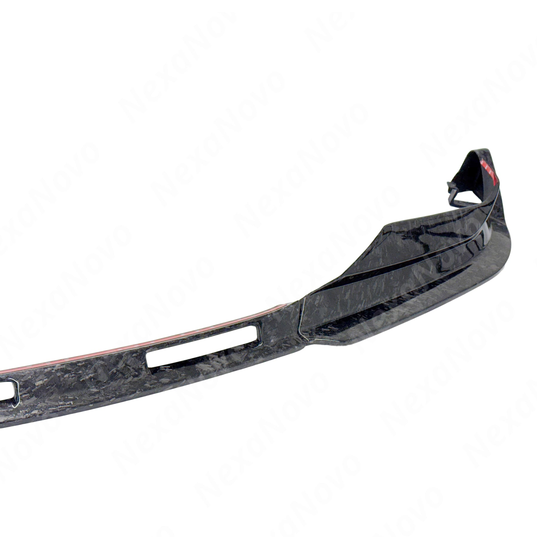 Fits BMW G22 430i Coupe 2021-2025 with real forged carbon fiber front spoiler by NexaNovo.