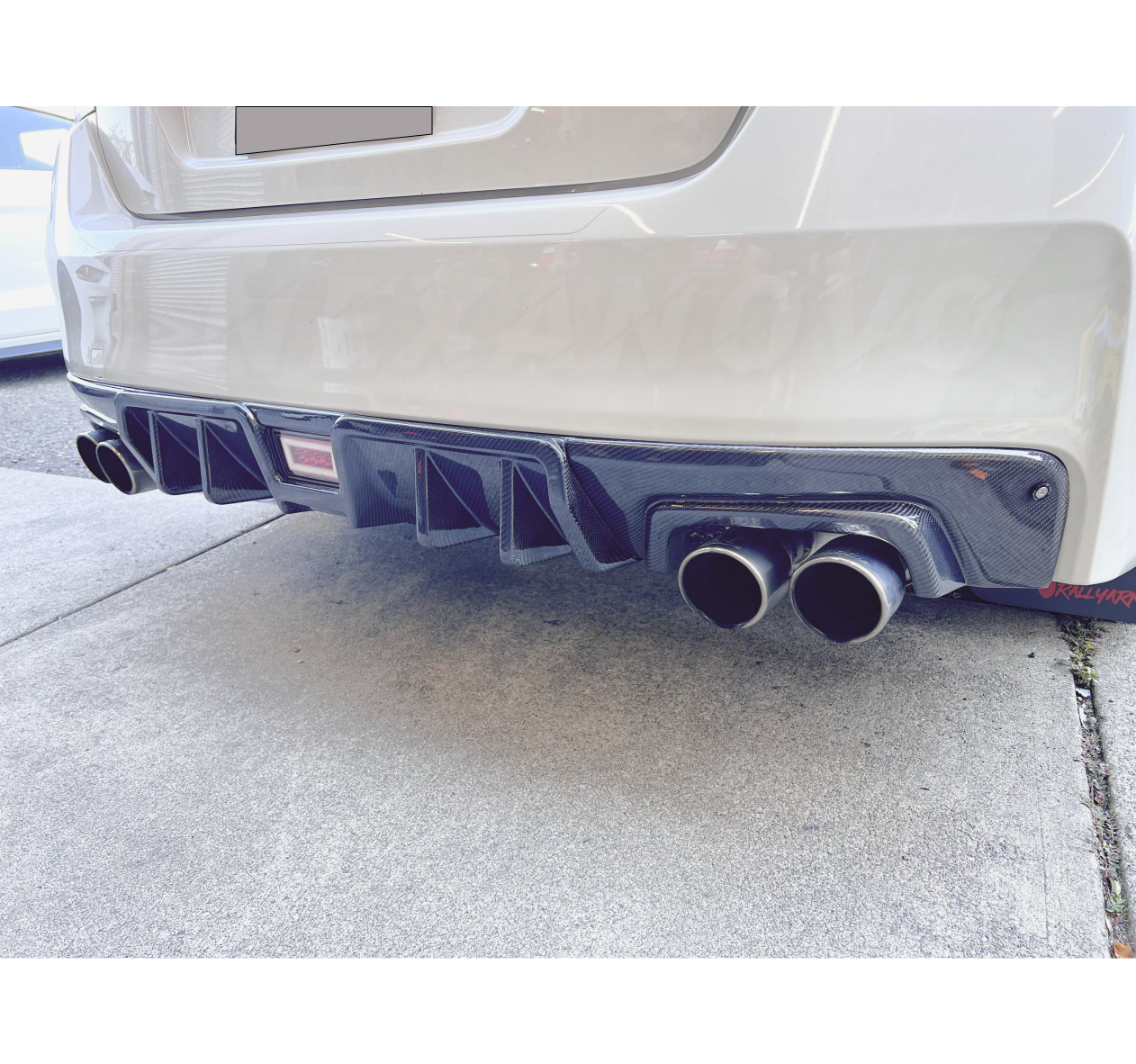 2017 Subaru WRX STI NexaNovo carbon fiber rear diffuser lip