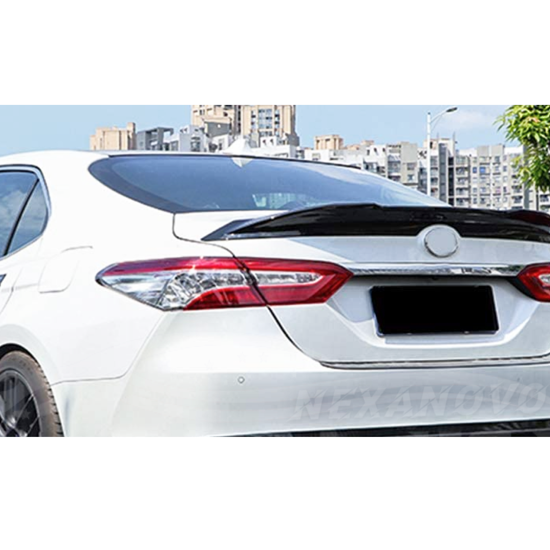 2019 Toyota Camry TRD Style Gloss Black Rear Trunk Wing Spoiler by NexaNovo