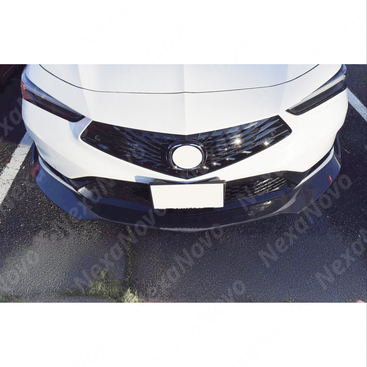 NexaNovo carbon fiber front splitter for Acura Integra 2023-2025.