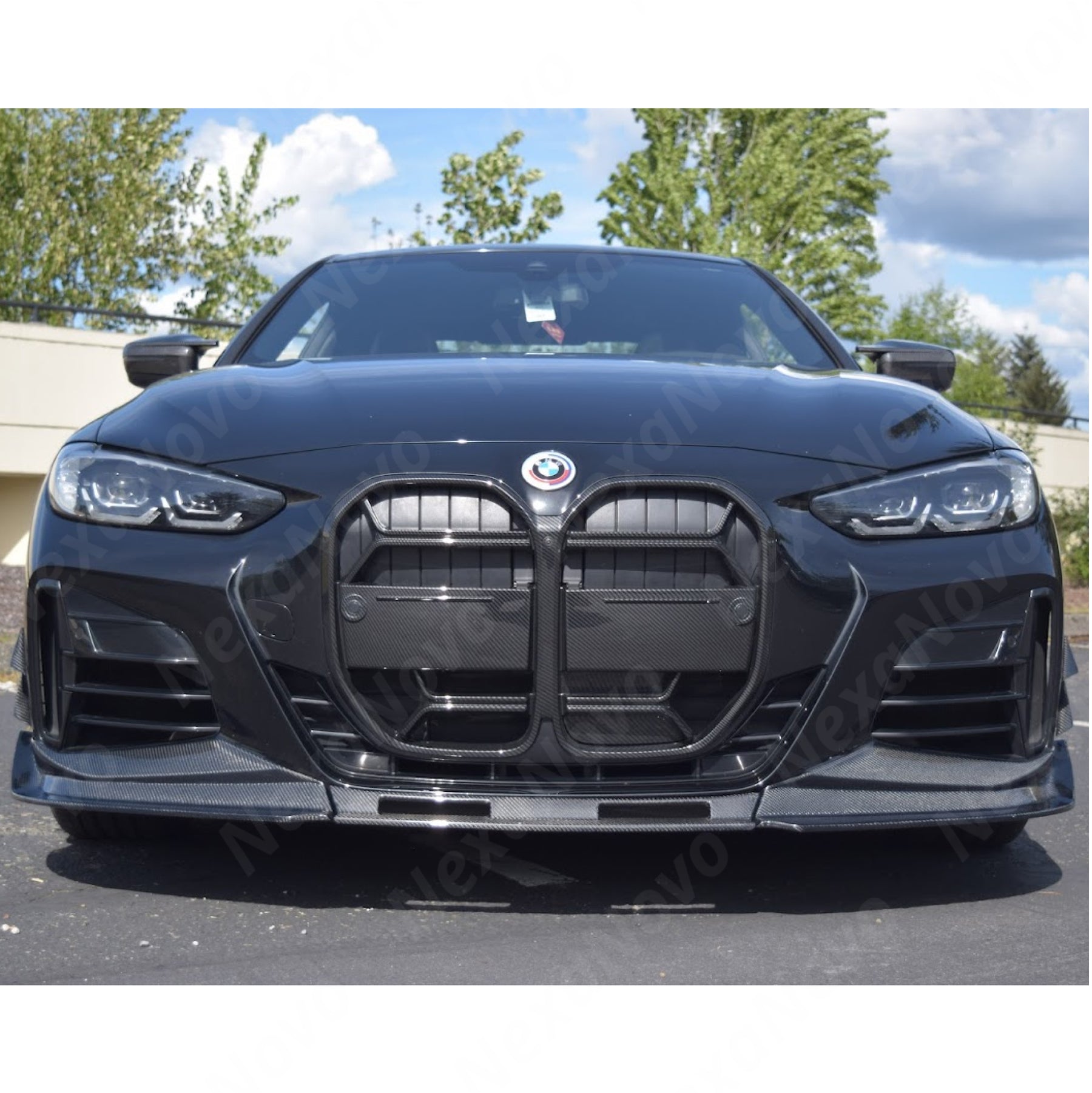 Real Carbon Fiber Racing CSL Style Front Lip Side Skirt For BMW G22/23 430i M440i (2021-2025) NexaNovo