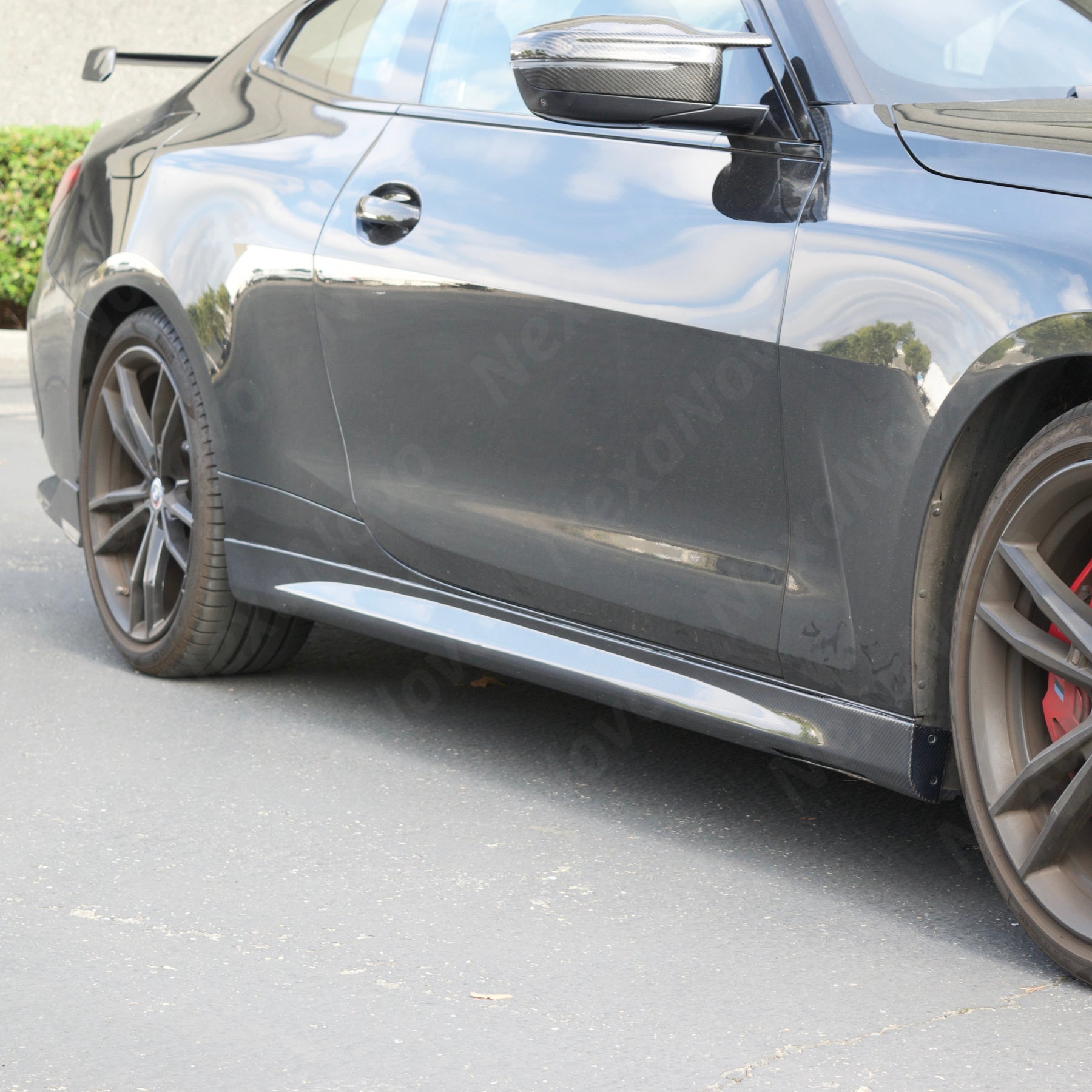 Real Carbon Fiber Racing CSL Style Front Lip Side Skirt For BMW G22/23 430i M440i (2021-2025) NexaNovo