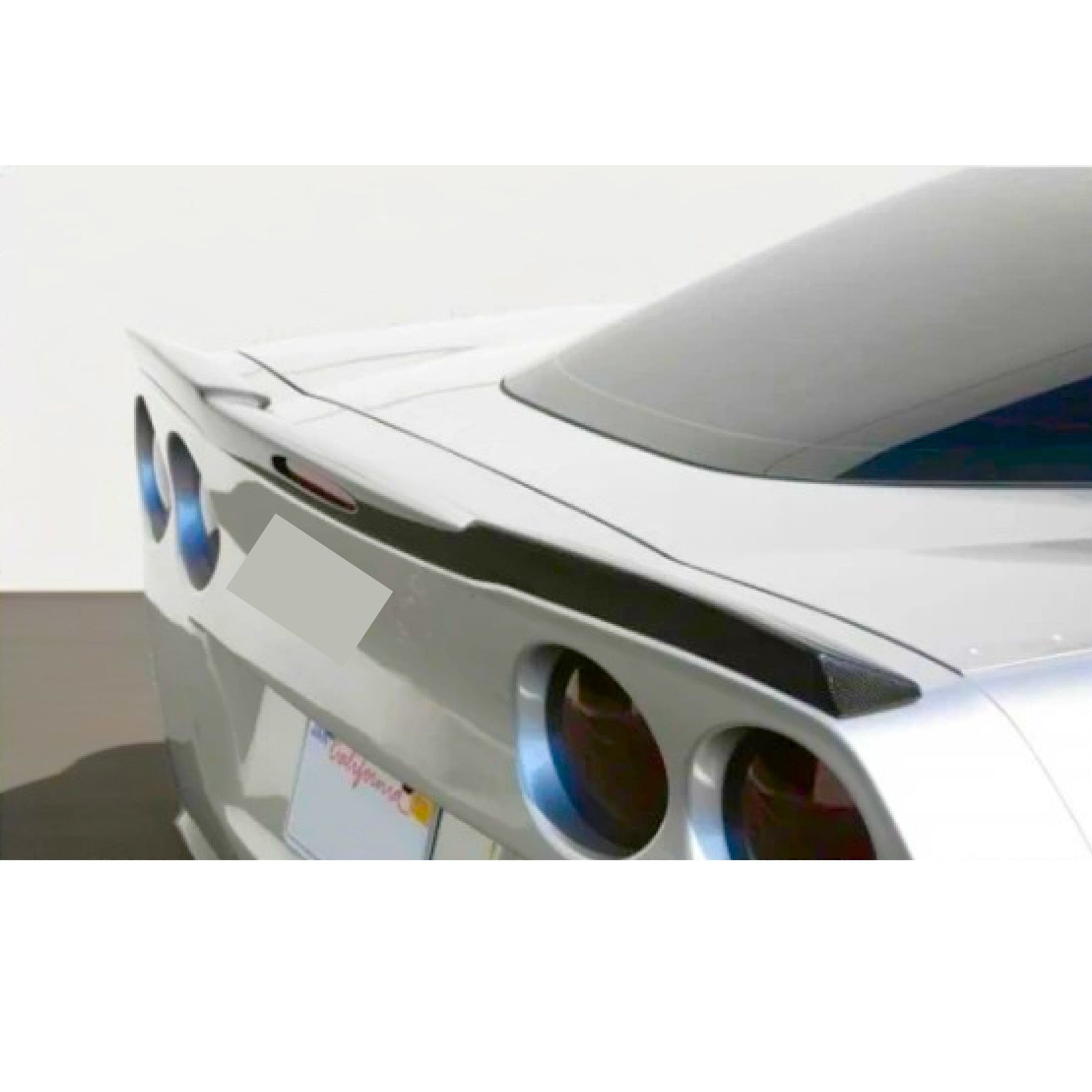 NexaNovo ZR1 Style Extended Rear Spoiler Wing with Removable Gurney Flap for 2003 Chevrolet Corvette C5