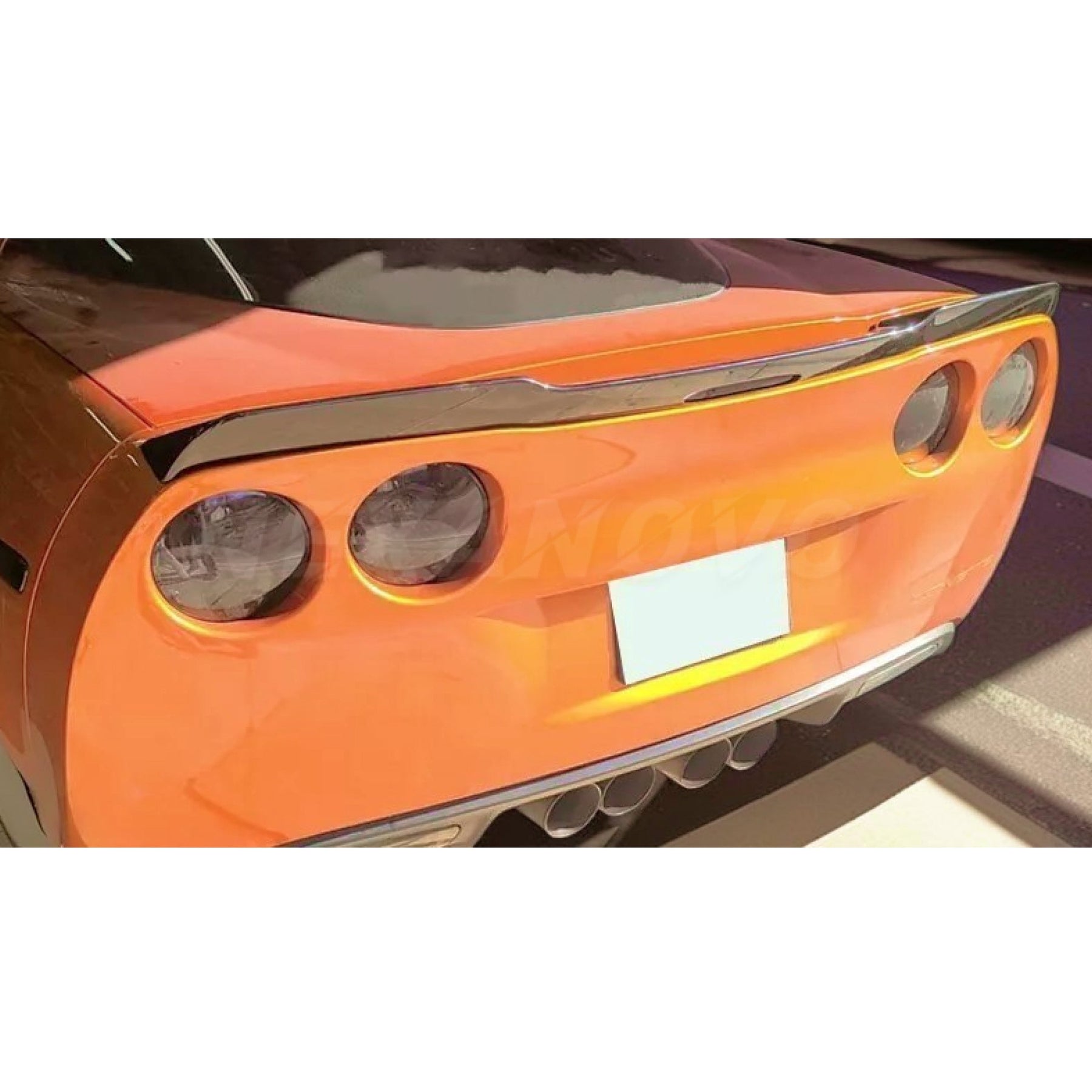 2007 Chevrolet Corvette C6 Rear Trunk Wing Spoiler with Removable Gurney Flap by NexaNovo