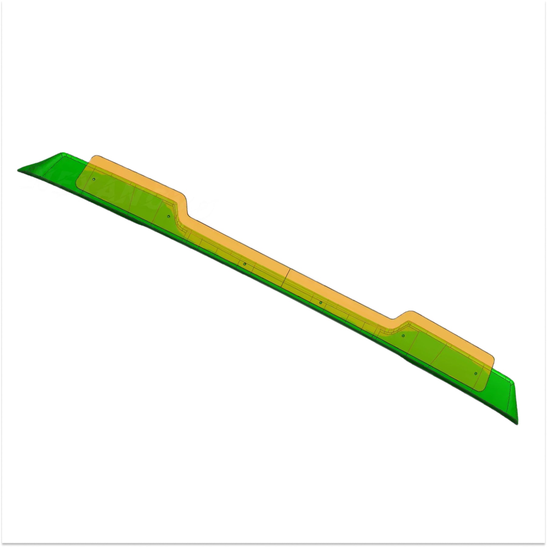 2005 Chevrolet Corvette C6 NexaNovo Rear Trunk Spoiler Wing with Removable Gurney Flap