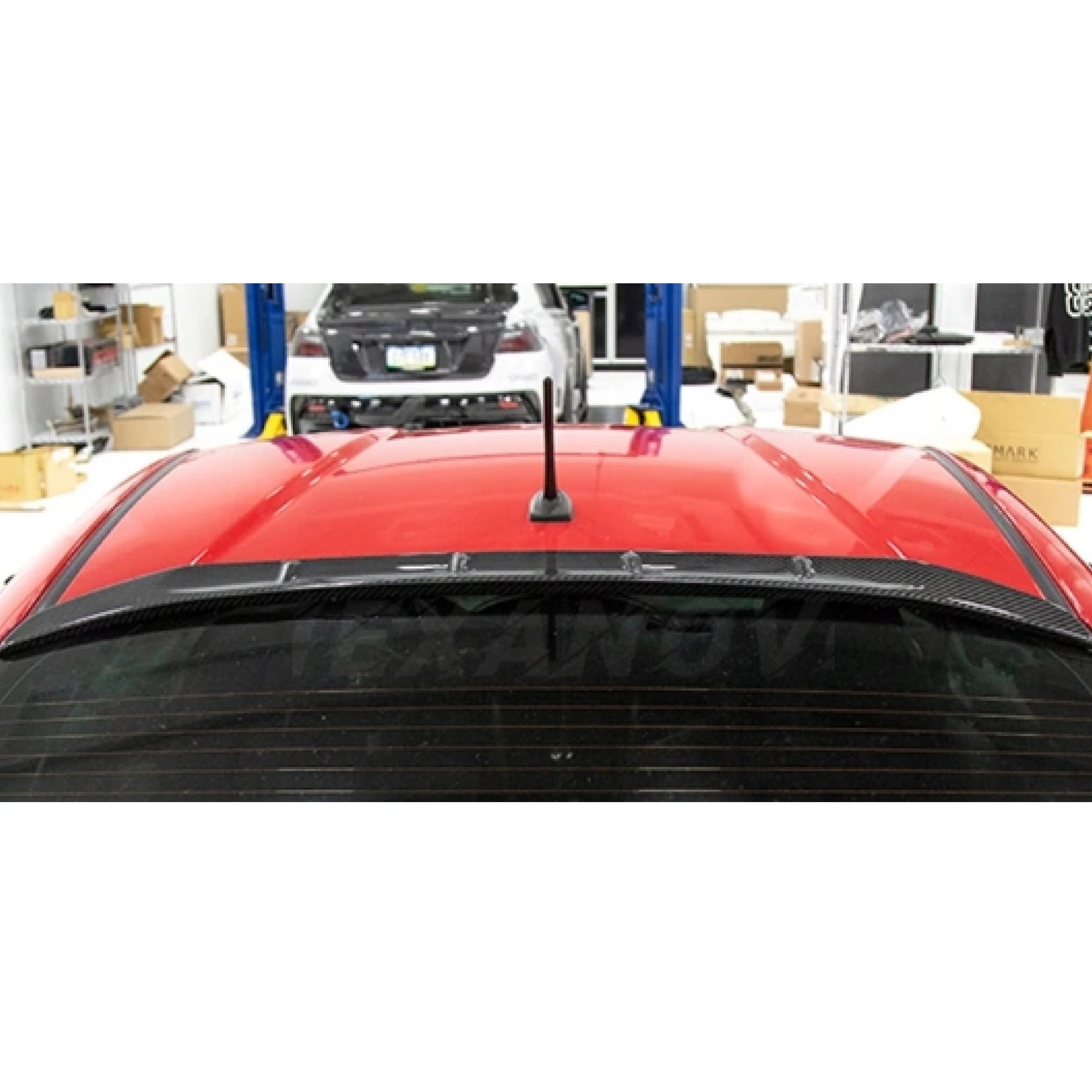 Real Carbon Fiber Rear Roof Shark Spoiler Wing For 2022-2024 Subaru BRZ Toyota GR86