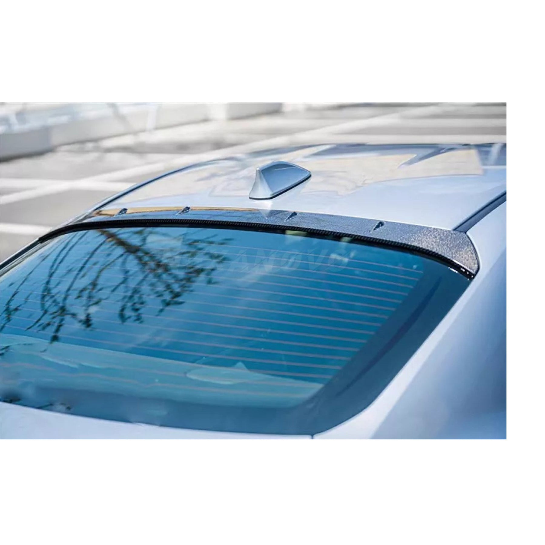 Real Carbon Fiber Rear Roof Shark Spoiler Wing For 2022-2024 Subaru BRZ Toyota GR86