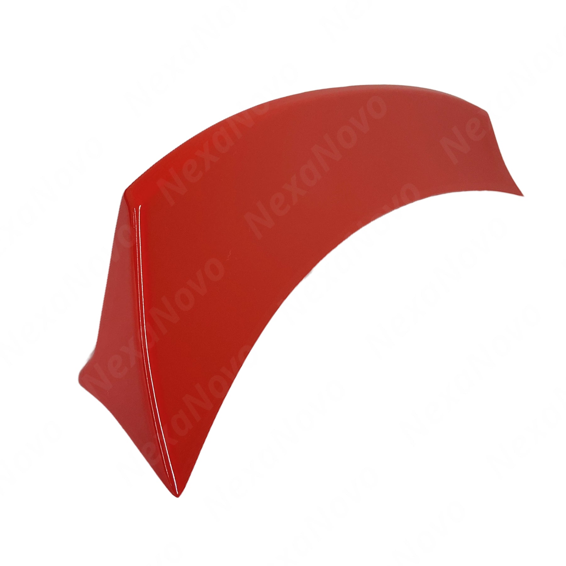 Elegant and powerful appearance of the WRX STI 2022-2024 with its Paint Matched Ignition Red Duckbill Spoiler, underlining the car's dynamic profile.