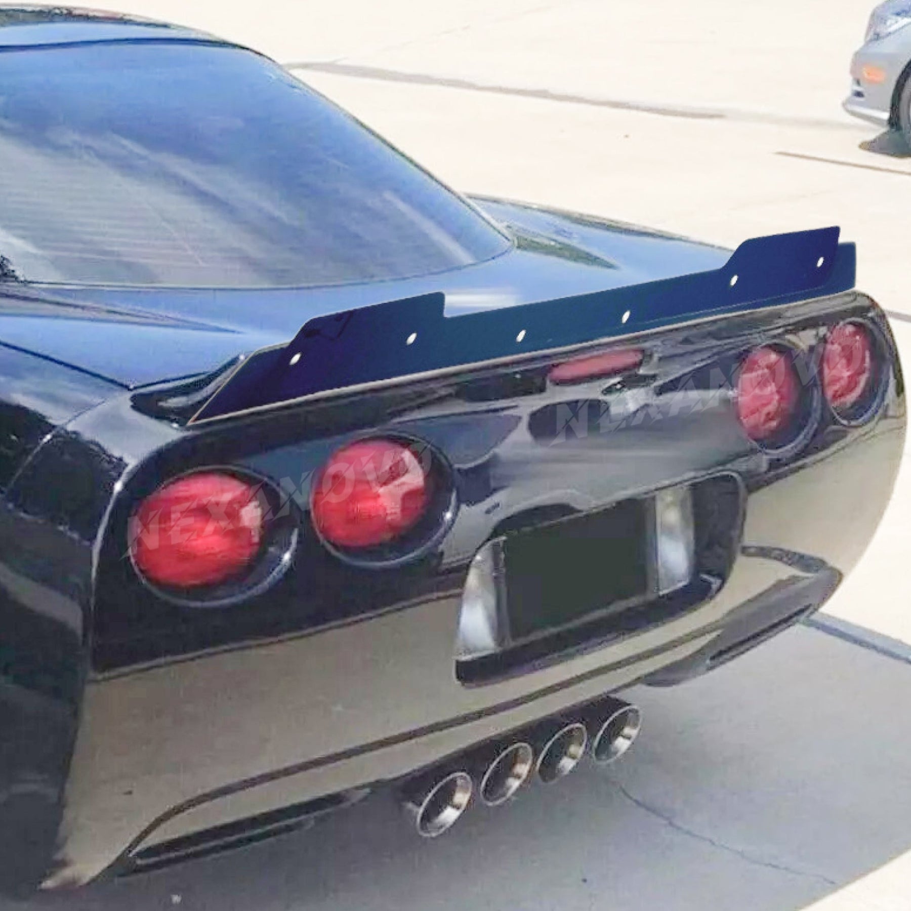 1997 Chevrolet Corvette C5 NexaNovo ZR1 Style Extended Rear Trunk Spoiler Wing with Removable Gurney Flap