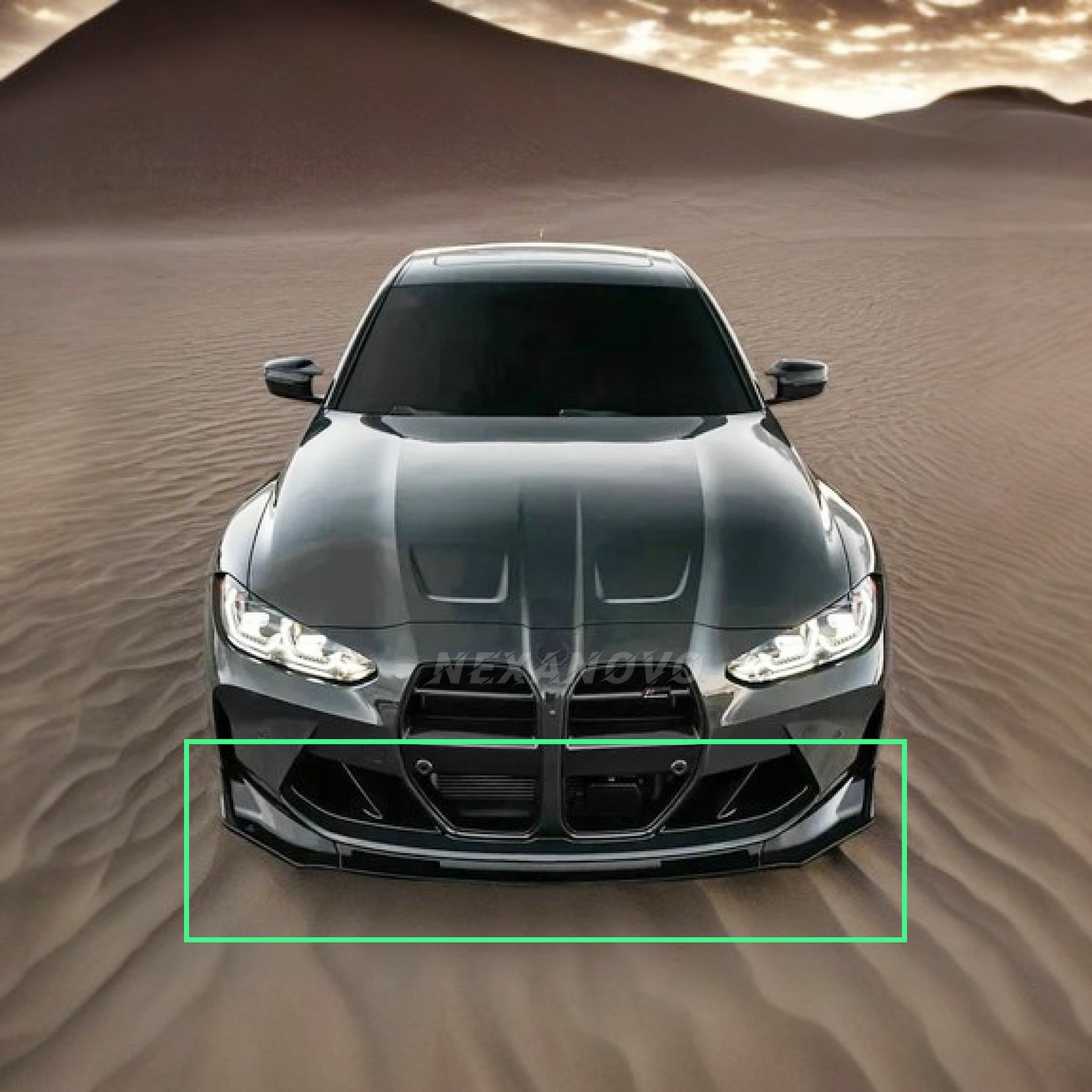 2024 G82 M4 Real Carbon Fiber V Style Car Lips by NexaNovo