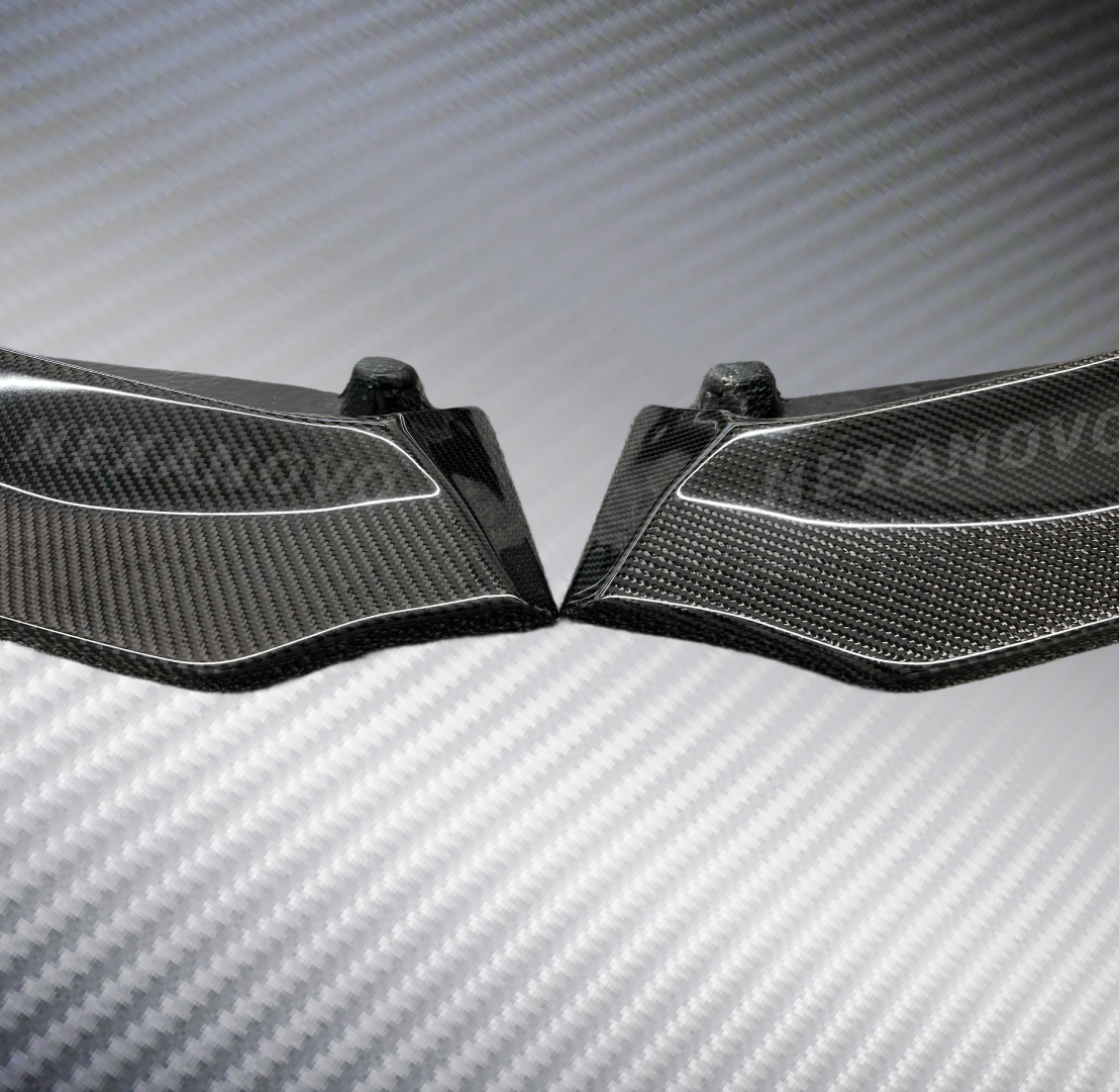 2022 G82 M4 Real Carbon Fiber V Style Car Splitter by NexaNovo