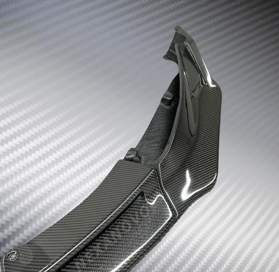 2024 G80 M3 Real Carbon Fiber V Style Lip Spoiler by NexaNovo