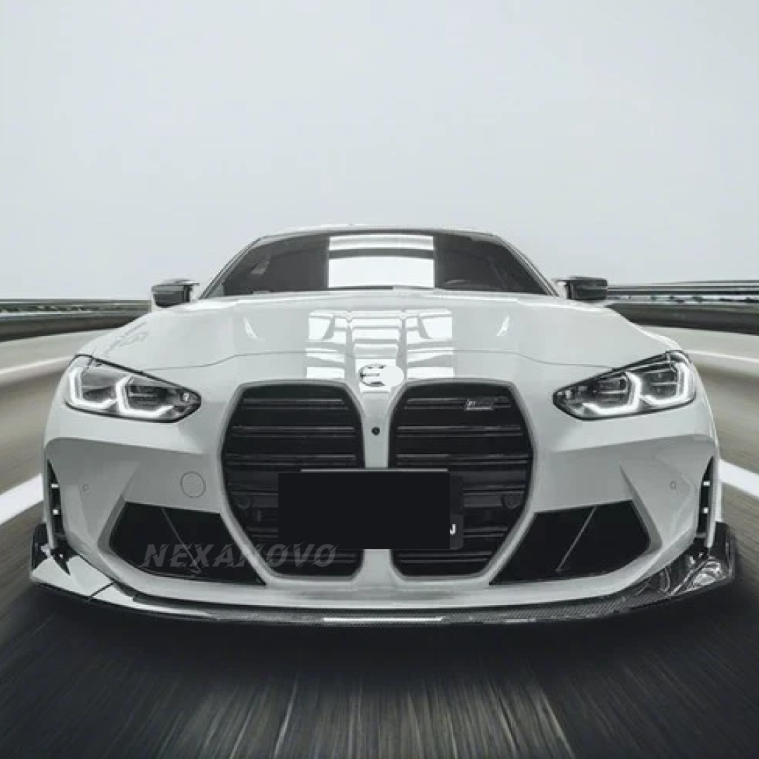 2022 BMW M4 CS Style Real Carbon Fiber Front Spoiler in Car by NexaNovo