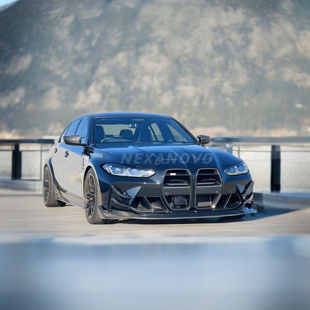 CS Style Real Carbon Fiber Front Spoiler for 2022 BMW M3 by NexaNovo