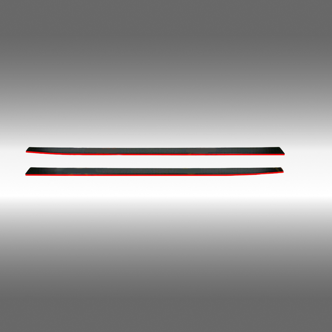 NexaNovo Gloss Black Red Trim Side Skirts for Subaru WRX STI(2015-2021)