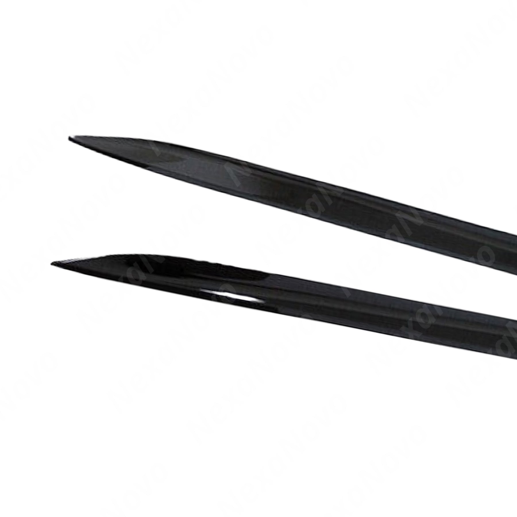 2021-2024 BMW 4 Series G22 equipped with NexaNovo Side Skirt Extensions Body Kit, adding a sporty and polished gloss black aesthetic.