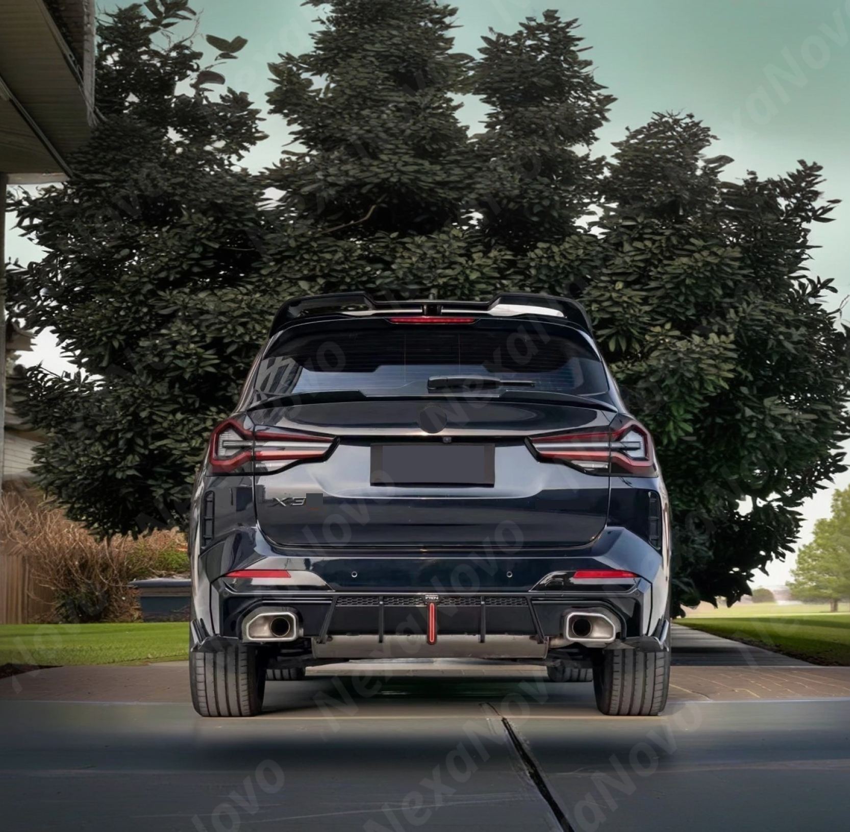 NexaNovo rear roof spoiler for BMW X3 M Sport G01 LCI 2022-2024.