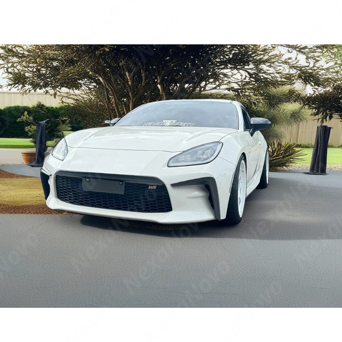 Stylish Black PU JDM Racing Style Front Vent Garnish for 2025 Toyota GR86 by NexaNovo