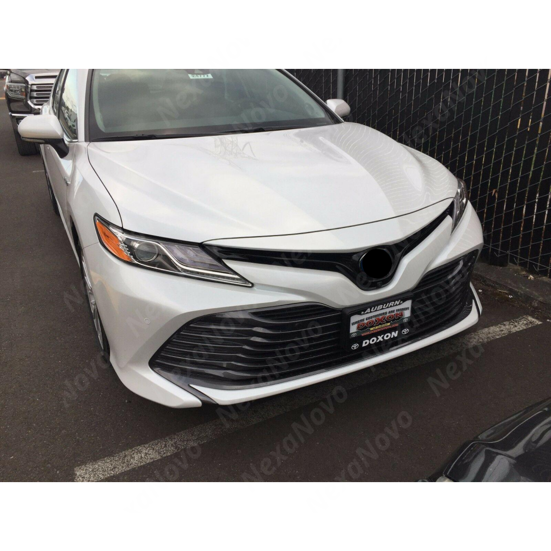 Aerodynamic Front Grille Grid Cover in Carbon Fiber Print for 2019 Toyota Camry by NexaNovo