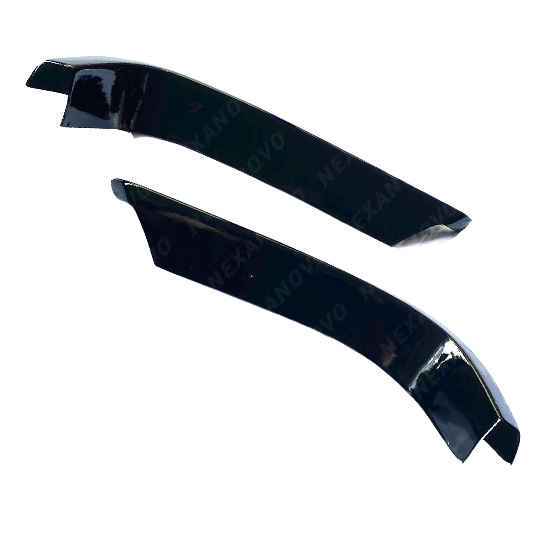 Aerodynamic Rear Bumper Side Splitters TRD Style in Gloss Black for 2019 Toyota Camry by NexaNovo