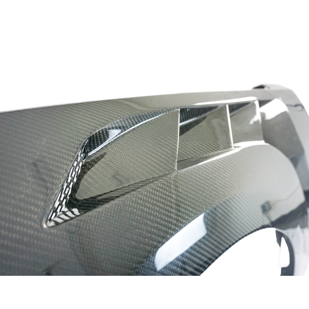 NexaNovo aerodynamic carbon fiber wide body fenders for 2024 Ford Mustang GTD Style