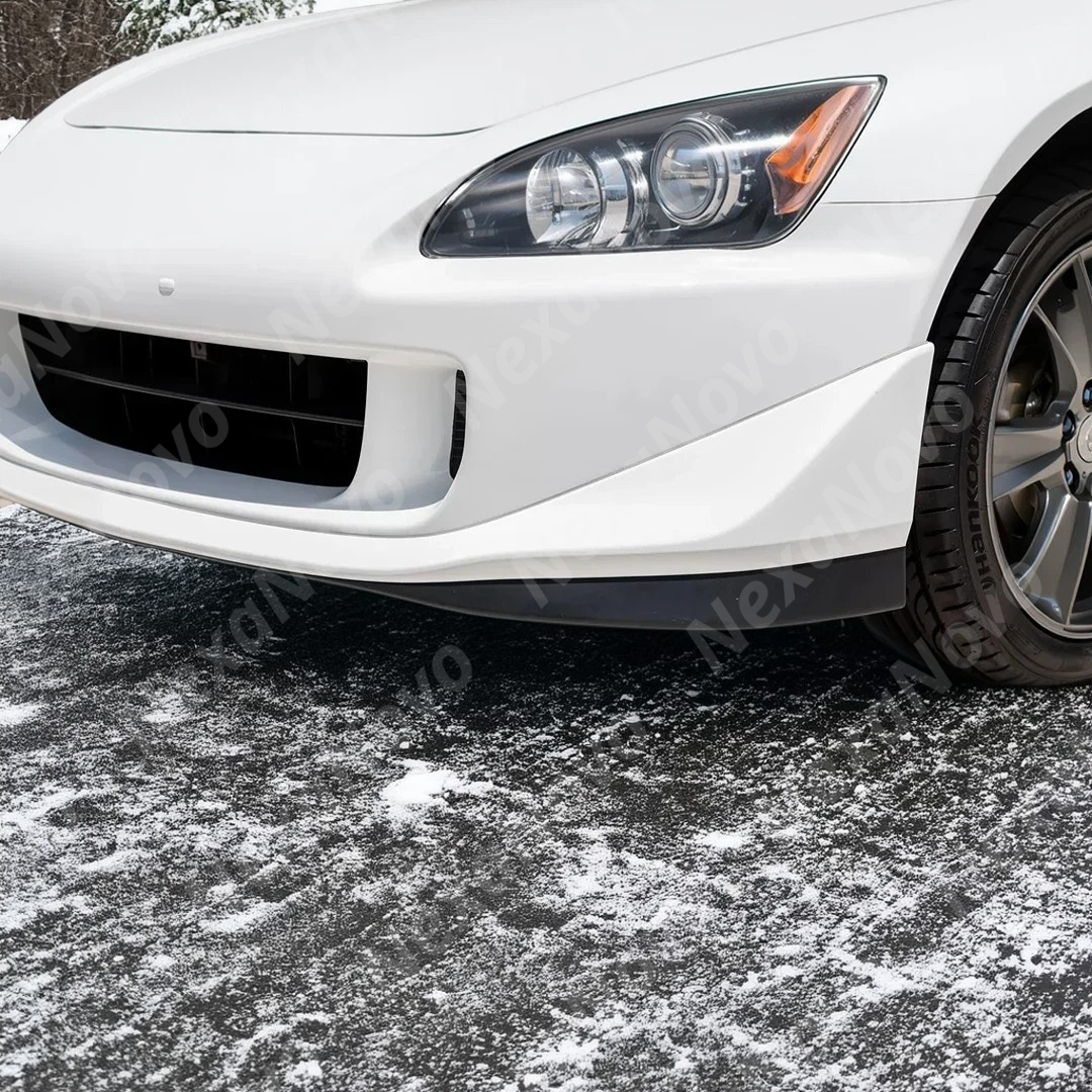 Close-up of the NexaNovo CS style front lip's design on the AP2 bumper