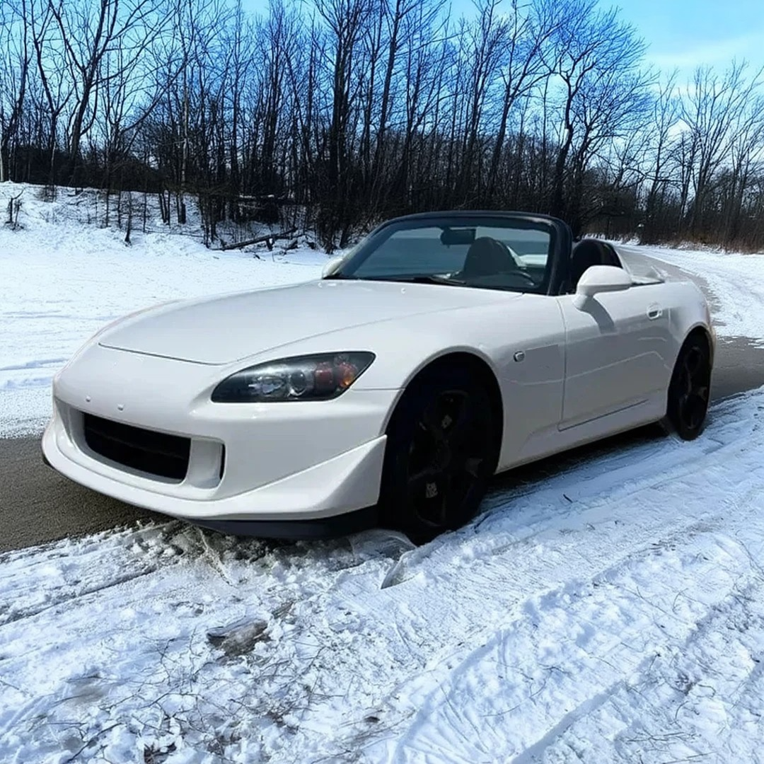 Gloss black NexaNovo CS style front lip for Honda S2000 AP2 2004-2009