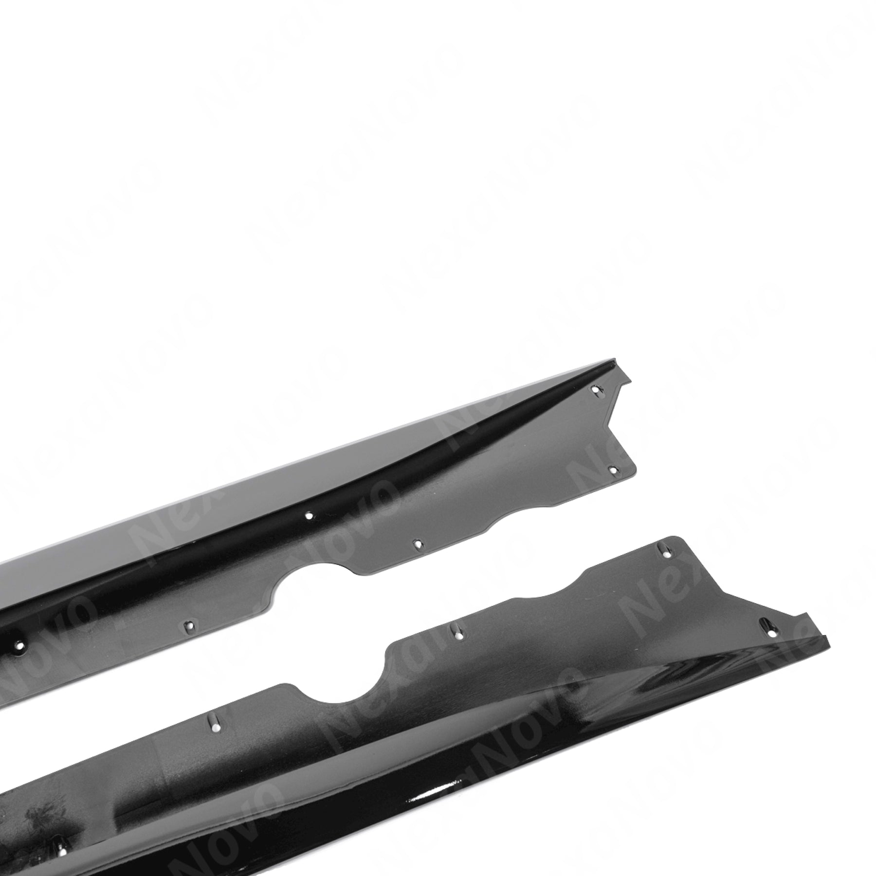 Premium Gloss Black Side Skirt Splitter Set for 2021 Chevrolet Corvette C8 by NexaNovo