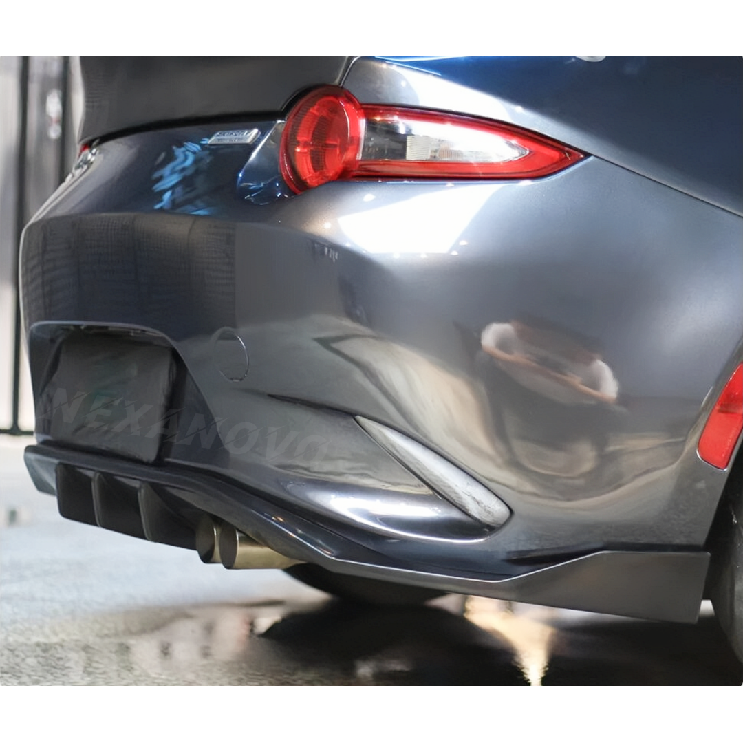Black PU Rear Bumper Diffuser for Mazda MX-5 ND (2016-2024) NexaNovo