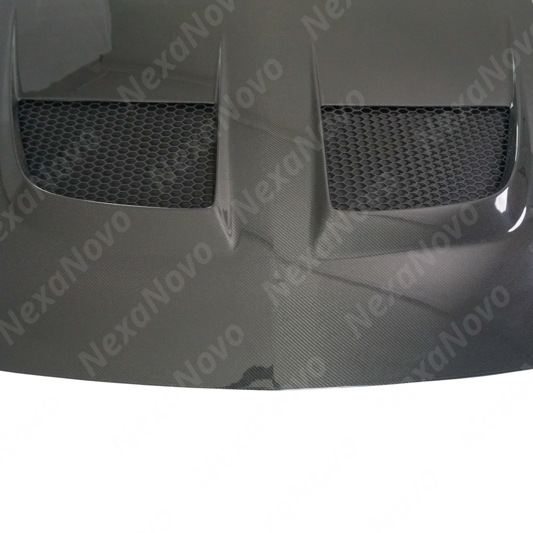 Lightweight NexaNovo real carbon fiber material of Mustang GTD style hood