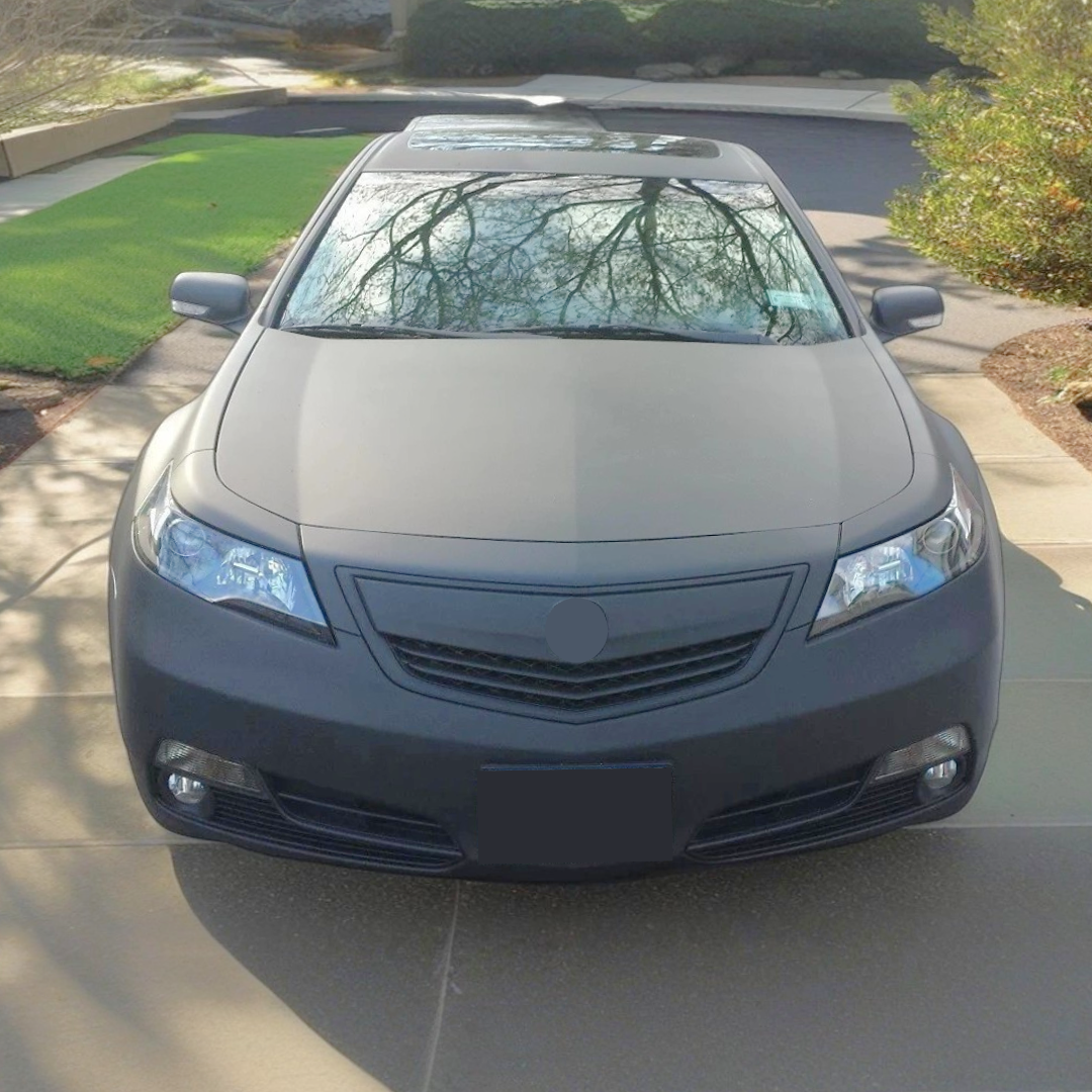 2013 Acura TL bumper grille cover matte black NexaNovo