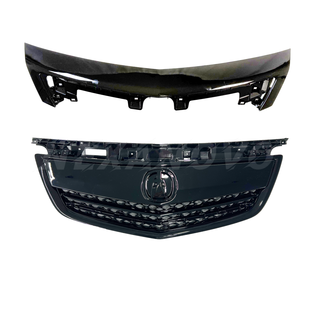 Gloss black bumper grille for 2012 Acura TL NexaNovo