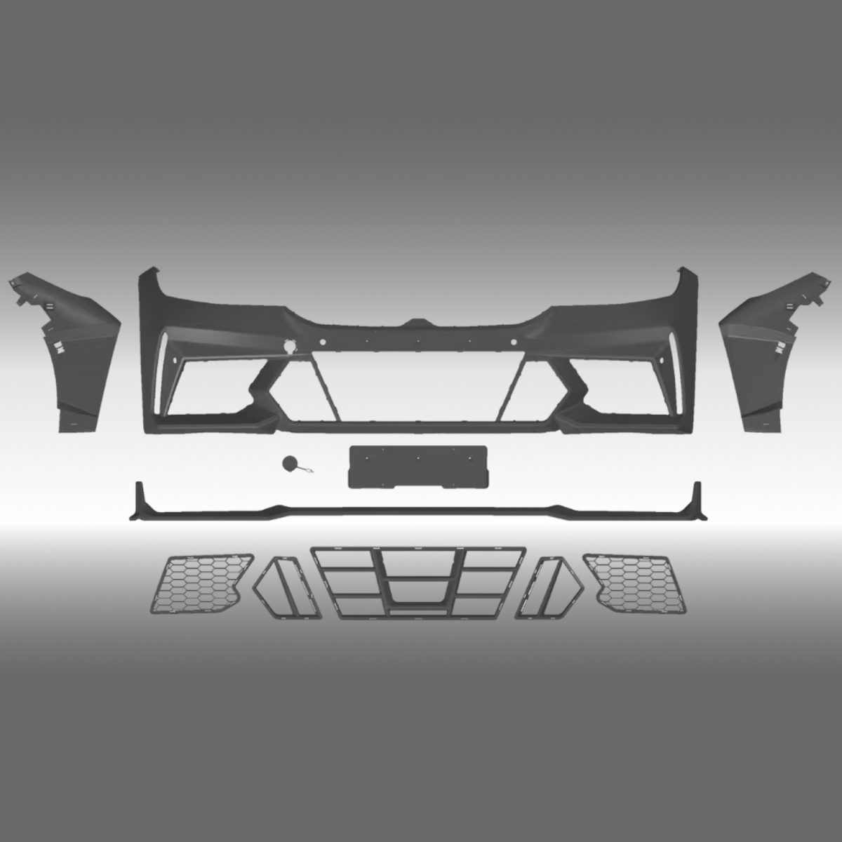 2022 G20 BMW front bumper and side panel NexaNovo