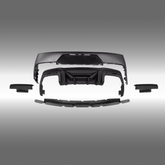 Fits Ford Mustang Dark Horse Coupe 2-Door 2024, 2025 rear primed bumper cover by NexaNovo.